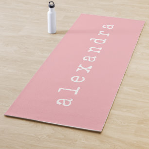 Einfache minimalistische Schreibmaschinen-Name ben Yogamatte