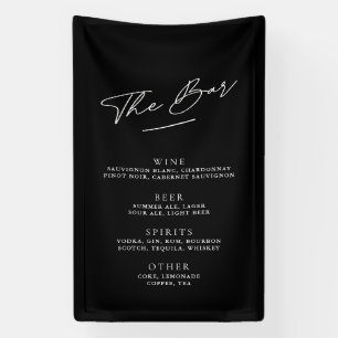 Einfache Minimalistische Schwarz-Weiß-Bar Banner