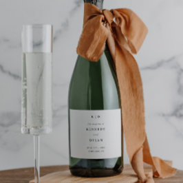 Einfache Minimalistische Schwarz-Weiß-Hochzeit