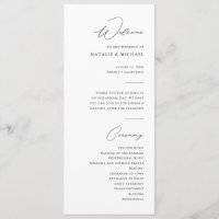 Einfache Minimalistische Schwarz-Weiß-Hochzeit