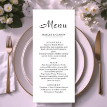 Einfache Minimalistische Skripthochzeit