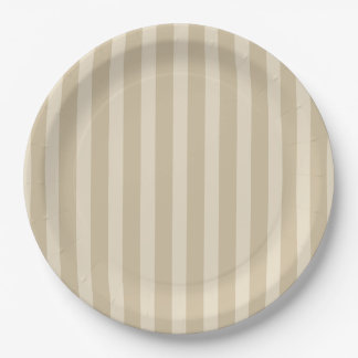 Einfache Minimalistische Tan Strip Paper Teller