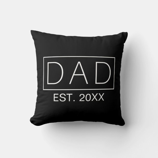 Einfache Minimalistische Vater Typografie | Kissen (Vorderseite)