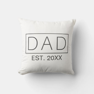 Einfache Minimalistische Vater Typografie   Kissen