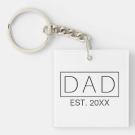 Einfache Minimalistische Vater Typografie | SCHLÜS Schlüsselanhänger
