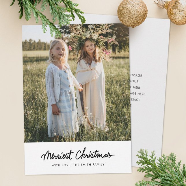 Einfache Minimalistische Weihnachtskarte Feiertagskarte (Von Creator hochgeladen)