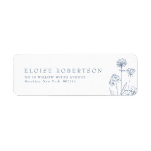 Einfache Minimalistische Wildblume