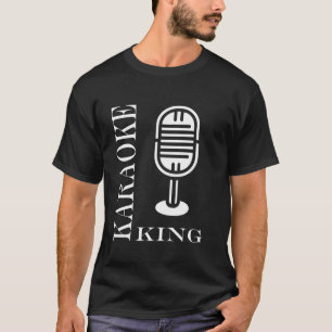 Einfache minimalistischer Jungen-Musik-Abend-König T-Shirt