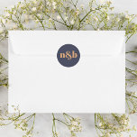 Einfache Mit Monogramm Hochzeit Umschlag Aufkleber<br><div class="desc">Ein Hochzeitsaufkleber mit einem einfachen und modernen Monogramm-Design. Editieren Sie die Initialen einfach mit Zazzles Editierwerkzeug. Wenn Sie gewollt haben,  den Hintergrund oder die Farbe zu ändern,  geben Sie das Entwurfstool ein und wählen aus dem Farbwähler. Einfache Mit Monogramm Hochzeit Umschlag Aufkleber.</div>