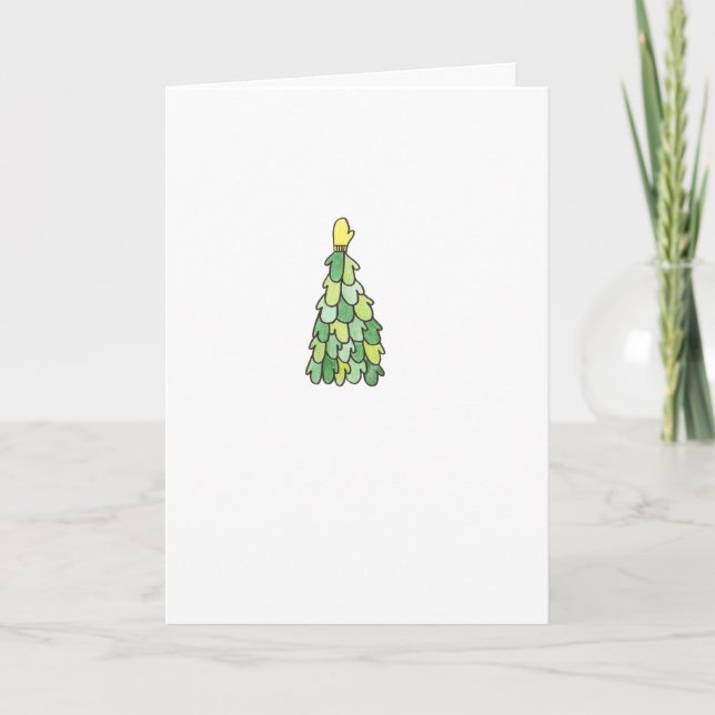 Einfache Mitten-Blank-Innen-Karte Feiertagskarte (Vorderseite)