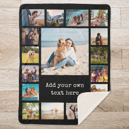 Einfache moderne 17-FotoCollage Sherpadecke
