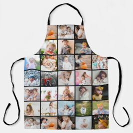 Einfache moderne 29-Foto Collage groß Schürze