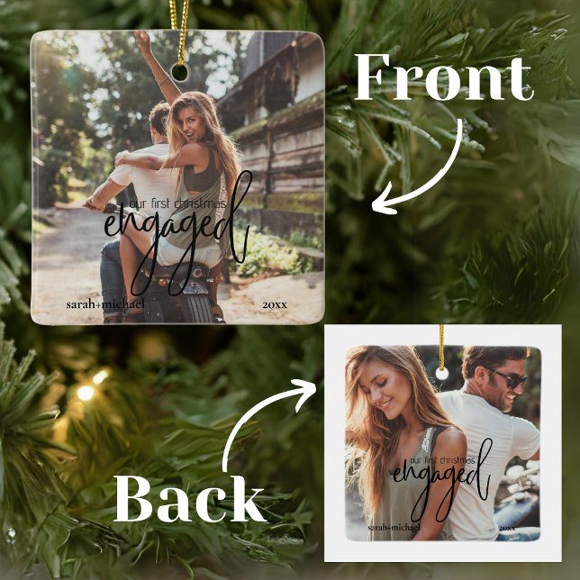 Einfache Moderne 2 Foto Unser erstes Weihnachtsfes Keramikornament (Von Creator hochgeladen)