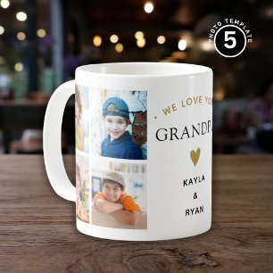 Einfache moderne 8 Fotomaterial Wir Liebe Sie Opa Kaffeetasse