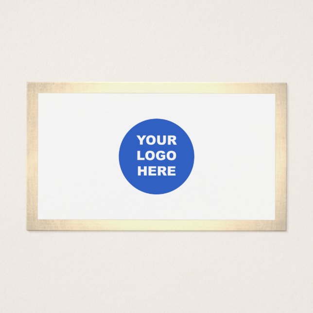 Einfache moderne Add-Logo-Gold-Grenze (Vorderseite)