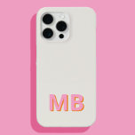 Einfache moderne Anfangsmonogramm Case-Mate iPhone Hülle<br><div class="desc">Einfache moderne erste Monogram Phone Case. Erstellen Sie Ihren eigenen personalisierten iPhone Case mit individuellem Anfangsnamen.</div>