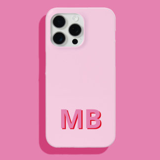 Einfache moderne Anfangsmonogramm Case-Mate iPhone Hülle