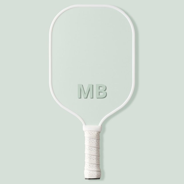 Einfache moderne Anfangsmonogramm Pickleball Schläger (Von Creator hochgeladen)