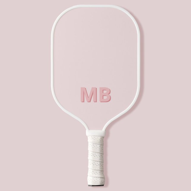 Einfache moderne Anfangsmonogramm Pickleball Schläger (Von Creator hochgeladen)