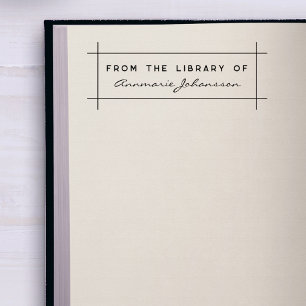 Einfache Moderne aus dem Individuelle Name Library Gummistempel
