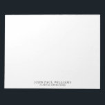 Einfache, moderne Berufliche Bezeichnung Notizblock<br><div class="desc">Einfach Eleganter Beruflicher Name Notepad Sie können die Textfarbe mit dem Tool 'Anpassen' einfach anpassen oder können sich mit mir in Verbindung setzen.</div>