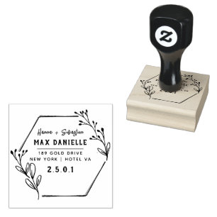 Einfache moderne, Berufliche botanische Kleider Gummistempel