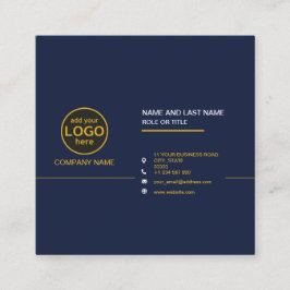 Einfache, moderne, Berufliche Farbkombination Quadratische Visitenkarte