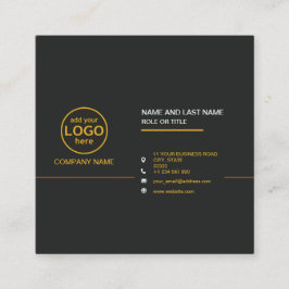 Einfache, moderne Berufliche Farbkombination Quadratische Visitenkarte