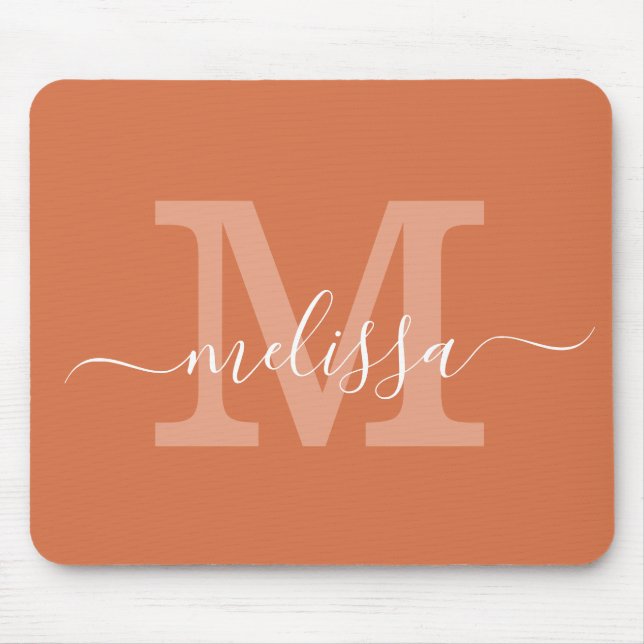 Einfache moderne Bezeichnung Monogram Ursprünglich Mousepad (Vorne)