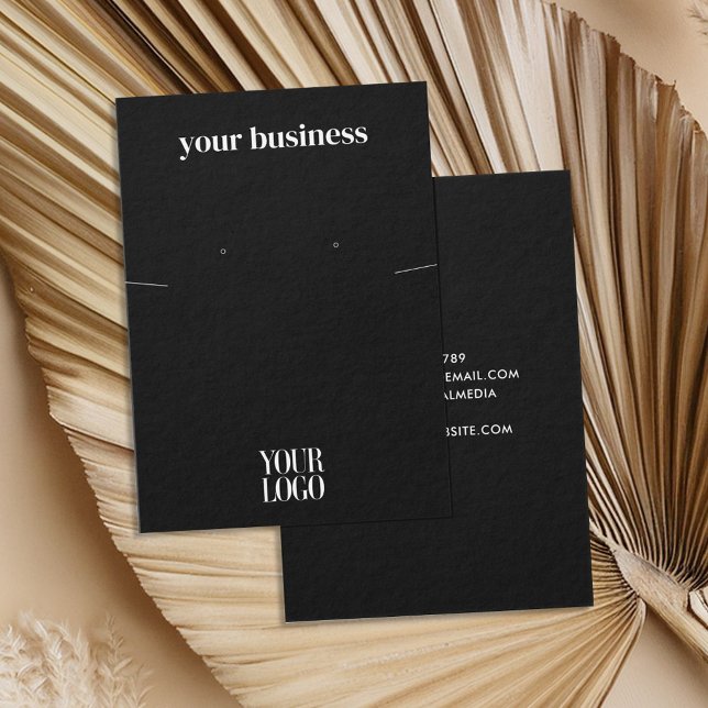 Einfache, moderne Black Juwelen-Earring-Display-Ka (Von Creator hochgeladen)