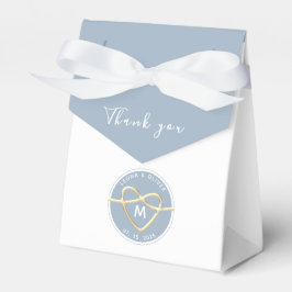 Einfache moderne, blaue Gastgeschenk Hochzeit Geschenkschachtel
