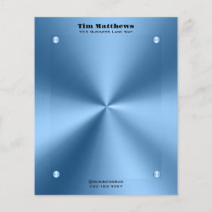 Einfache moderne blaue minimalistische Buchstaben