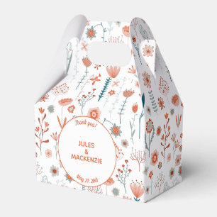 Einfache, moderne Blumen Geschenkschachtel