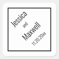 Einfache moderne BW Diamond Wedding Geometric