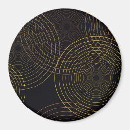 Einfache, moderne, coole, trendige, dünne Linienkr Magnet