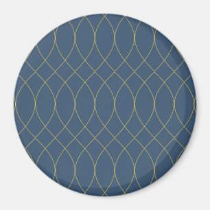 Einfache, moderne, coole, trendige Kurven, gewellt Magnet