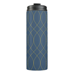 Einfache, moderne, coole, trendige Kurven, gewellt Thermosbecher