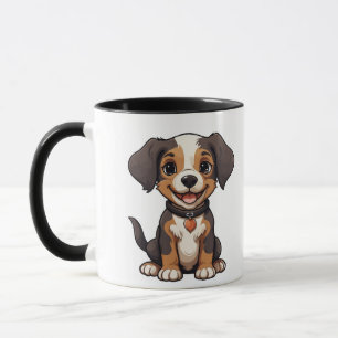 Einfache moderne coole Typografie-Foto von Haustie Tasse