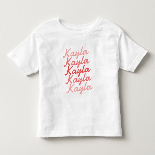 Einfache moderne Coole Typografie Kleinkind T-shirt (Vorderseite)