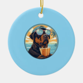 Einfache moderne Coole Typografie Name und Foto de Keramik Ornament