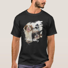 Einfache moderne coole Typografie Name und Foto de T-Shirt