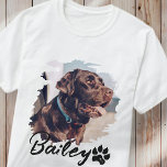 Einfache moderne Coole Typografie Name und Foto de T-Shirt<br><div class="desc">Dieses einfache und moderne Design besteht aus einer modernen,  einfachen,  spielerischen Schrift-Typografie. Fügen Sie ein benutzerdefiniertes Foto für Begleiter hinzu.</div>