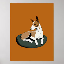 Einfache moderne Dog Art Trendy Poster