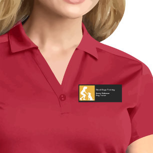 Einfache, moderne Dog Trainer Name Tags Namensschild