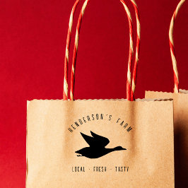 Einfache moderne Duckfamilienfarm Eierkarton Gummistempel