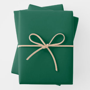 EINFACHE MODERNE DUNKELGRÜNE HOCHZEITS- GESCHENKPAPIER SET