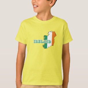 Einfache moderne Eisenbahn und irische Kunst-Karte T-Shirt