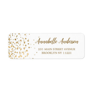 Einfache moderne Elegant Gold Glitzer Confetti Scr