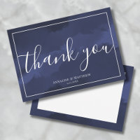 Einfache moderne Elegant Wedding Navy Blue