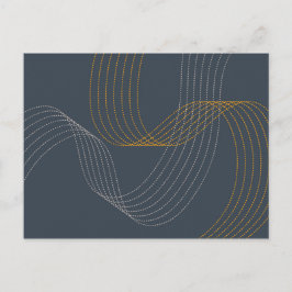 Einfache, moderne, elegante, coole, trendige Abbil Postkarte